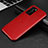 Coque Luxe Aluminum Metal Housse Etui T02 pour Huawei P40 Rouge