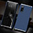 Coque Luxe Aluminum Metal Housse Etui T02 pour Oppo Reno3 Pro Bleu