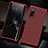 Coque Luxe Aluminum Metal Housse Etui T02 pour Oppo Reno3 Pro Rouge