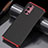 Coque Luxe Aluminum Metal Housse Etui T02 pour Oppo Reno4 Pro 5G Rouge et Noir