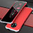 Coque Luxe Aluminum Metal Housse Etui T03 pour Xiaomi Redmi K30 Pro Zoom Argent et Rouge