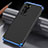 Coque Luxe Aluminum Metal Housse Etui T04 pour Huawei P40 Bleu et Noir