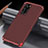 Coque Luxe Aluminum Metal Housse Etui T04 pour Huawei P40 Rouge