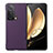 Coque Luxe Cuir et Plastique Housse Etui Mat B01H pour Huawei Honor Magic V 5G Violet