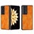 Coque Luxe Cuir et Plastique Housse Etui Mat B03H pour Huawei Honor Magic V2 Ultimate 5G Orange