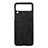 Coque Luxe Cuir et Plastique Housse Etui Mat B04 pour Samsung Galaxy Z Flip3 5G Noir