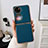 Coque Luxe Cuir et Plastique Housse Etui Mat BH1 pour Huawei P60 Pocket Bleu