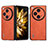 Coque Luxe Cuir et Plastique Housse Etui Mat BH1 pour Oppo Find N3 5G Orange