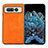 Coque Luxe Cuir et Plastique Housse Etui Mat BH5 pour Google Pixel Fold 5G Orange