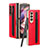 Coque Luxe Cuir et Plastique Housse Etui Mat C04 pour Samsung Galaxy Z Fold3 5G Rouge