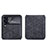 Coque Luxe Cuir et Plastique Housse Etui Mat H01 pour Samsung Galaxy Z Flip4 5G Noir