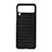 Coque Luxe Cuir et Plastique Housse Etui Mat H06 pour Samsung Galaxy Z Flip3 5G Noir