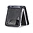 Coque Luxe Cuir et Plastique Housse Etui Mat H06 pour Samsung Galaxy Z Flip4 5G Petit