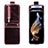 Coque Luxe Cuir et Plastique Housse Etui Mat JD2 pour Samsung Galaxy Z Flip3 5G Rouge