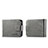 Coque Luxe Cuir et Plastique Housse Etui Mat LC5 pour Samsung Galaxy Z Flip5 5G Gris