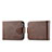 Coque Luxe Cuir et Plastique Housse Etui Mat LC5 pour Samsung Galaxy Z Flip5 5G Marron