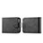 Coque Luxe Cuir et Plastique Housse Etui Mat LC5 pour Samsung Galaxy Z Flip5 5G Noir