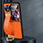 Coque Luxe Cuir et Plastique Housse Etui Mat LD1 pour Oppo Find N3 Flip 5G Orange