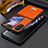 Coque Luxe Cuir et Plastique Housse Etui Mat LD2 pour Oppo Find N2 Flip 5G Orange
