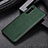 Coque Luxe Cuir et Plastique Housse Etui Mat pour Sony Xperia 10 III SO-52B Vert