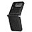 Coque Luxe Cuir et Plastique Housse Etui Mat R04 pour Samsung Galaxy Z Flip4 5G Noir