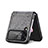 Coque Luxe Cuir et Plastique Housse Etui Mat R04 pour Samsung Galaxy Z Flip4 5G Petit