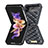 Coque Luxe Cuir et Plastique Housse Etui Mat S02 pour Samsung Galaxy Z Flip4 5G Petit