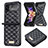 Coque Luxe Cuir et Plastique Housse Etui Mat S02 pour Samsung Galaxy Z Flip4 5G Petit