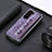 Coque Luxe Cuir et Plastique Housse Etui Mat S04D pour Samsung Galaxy Z Fold5 5G Violet