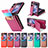 Coque Luxe Cuir et Plastique Housse Etui Mat SD12 pour Oppo Find N2 Flip 5G Petit