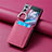 Coque Luxe Cuir et Plastique Housse Etui Mat SD13 pour Oppo Find N2 Flip 5G Violet