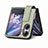 Coque Luxe Cuir et Plastique Housse Etui Mat SD3 pour Oppo Find N2 Flip 5G Petit