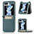 Coque Luxe Cuir et Plastique Housse Etui Mat SD3 pour Samsung Galaxy Z Flip5 5G Petit