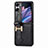 Coque Luxe Cuir et Plastique Housse Etui Mat SD4 pour Oppo Find N2 Flip 5G Petit