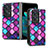 Coque Luxe Cuir et Plastique Housse Etui Mat SD7 pour Oppo Find N2 5G Violet