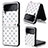 Coque Luxe Cuir et Plastique Housse Etui Mat T06 pour Samsung Galaxy Z Flip4 5G Petit