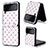 Coque Luxe Cuir et Plastique Housse Etui Mat T06 pour Samsung Galaxy Z Flip4 5G Petit