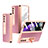 Coque Luxe Cuir et Plastique Housse Etui Mat Z03 pour Samsung Galaxy Z Fold2 5G Or Rose