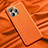 Coque Luxe Cuir Housse Etui A01 pour Apple iPhone 13 Pro Max Orange