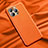 Coque Luxe Cuir Housse Etui A01 pour Apple iPhone 14 Pro Orange