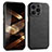 Coque Luxe Cuir Housse Etui A06 pour Apple iPhone 14 Pro Max Noir