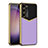 Coque Luxe Cuir Housse Etui AC4 pour Samsung Galaxy S21 5G Violet