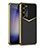 Coque Luxe Cuir Housse Etui AC4 pour Samsung Galaxy S22 Plus 5G Gris Fonce