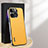 Coque Luxe Cuir Housse Etui AT1 pour Apple iPhone 13 Pro Jaune