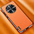 Coque Luxe Cuir Housse Etui AT1 pour Huawei Mate 50 Orange