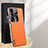 Coque Luxe Cuir Housse Etui AT1 pour Vivo V27 5G Orange