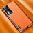 Coque Luxe Cuir Housse Etui AT2 pour Xiaomi Redmi K50 5G Orange