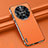 Coque Luxe Cuir Housse Etui AT3 pour Huawei Mate 60 Pro Orange