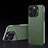 Coque Luxe Cuir Housse Etui AT5 pour Apple iPhone 14 Pro Max Vert