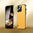 Coque Luxe Cuir Housse Etui AT6 pour Apple iPhone 13 Pro Jaune